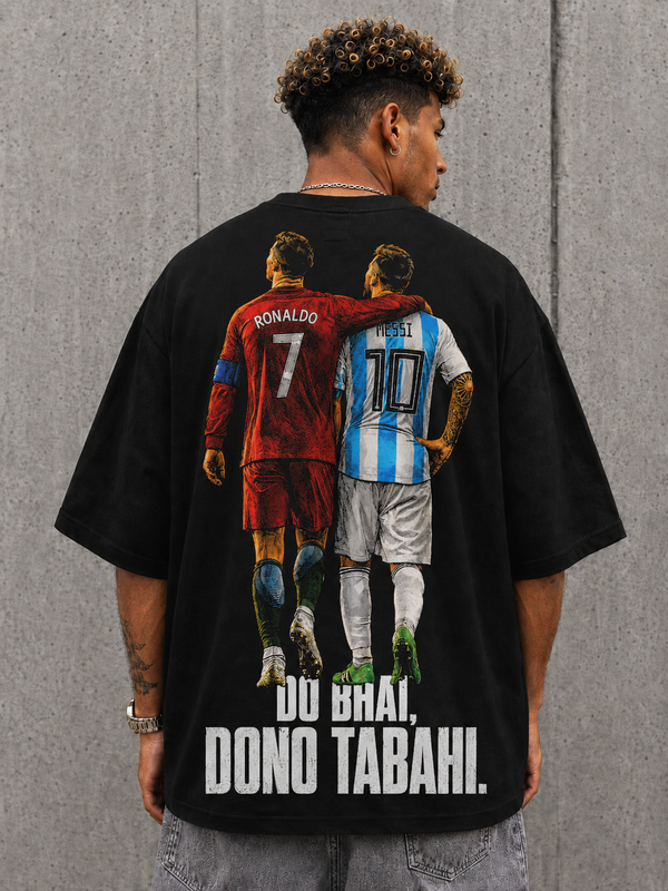 Do Bhai Dono Tabahi Oversized Graphic T-Shirt