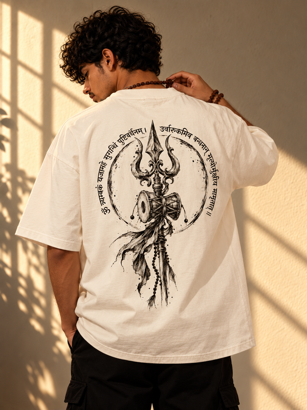 Maha Mrityunjaya - Sacred Mantra Oversized T-Shirt
