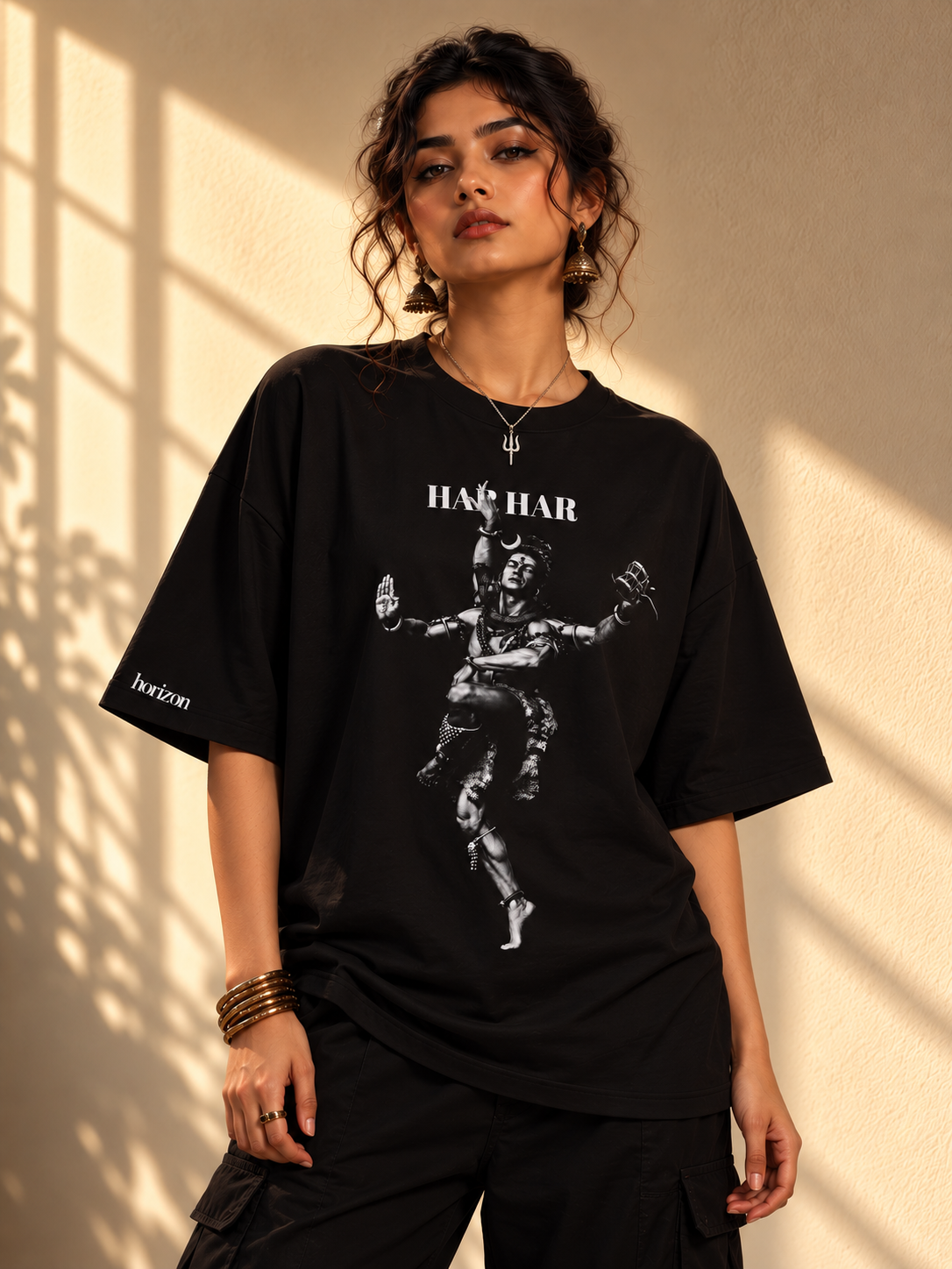 HAR HAR MAHADEV - Shiva Oversized T-Shirt